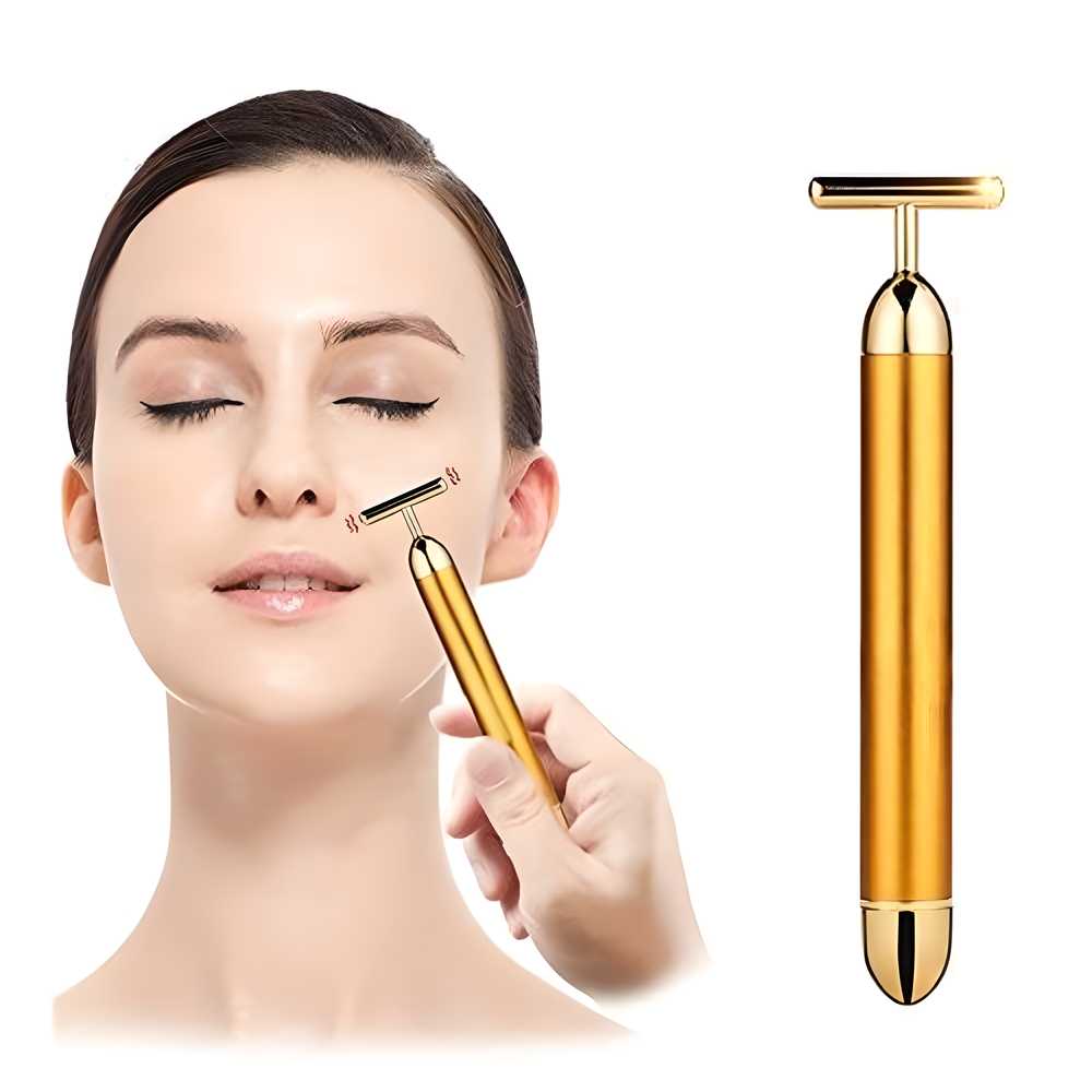 "Golden Glow Bar" – Face Massager